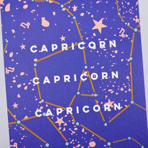 Astro Cosmic Capricorn Birthday Card image 3