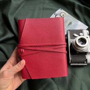 Leather photo album Small photo album 4*6 Personalized photo album Adventure Travel photo album Free perosnalized