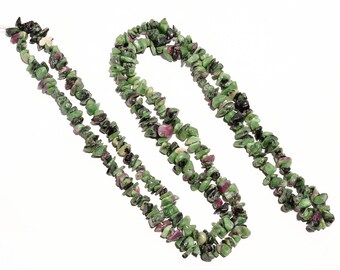 8 Inches Strand Natural Ruby Ziosite Nuggets 15mm to 35mm Smooth Gemstone Beads Rare Ruby Ziosite Beads No3270