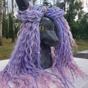 Curly Dreads Crochet Double Ended Dreads Extensions Pink Dreads Purple Dreadlocks Ombre Boho Dreadlocks Fake Dreads Exclusive Violet