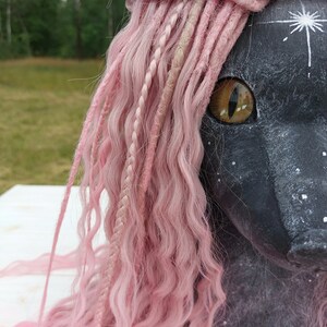 Pink Dreads Curly Dreads Crochet Double Ended Dreads Extensions Boho Dreadlocks Fake Dreads Full Set Wavy Dread Ombre Soft Dread DE