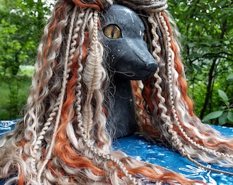 Curly Dreads Crochet Double Ended Dreads Extensions Orange Dreads Ginger Dreadlocks Blonde Ombre Boho Dreadlocks Wavy Dread Brown DE