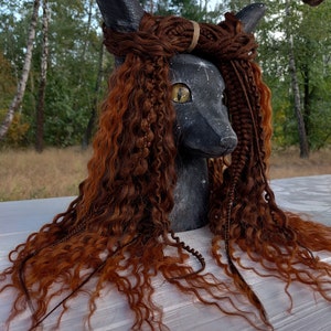 Curly Dreads Ginger Dreadlocks Double Ended Dreads Crochet Extensions Brown Dreads Auburn Dreads Ombre Boho Dreadlocks Exclusive