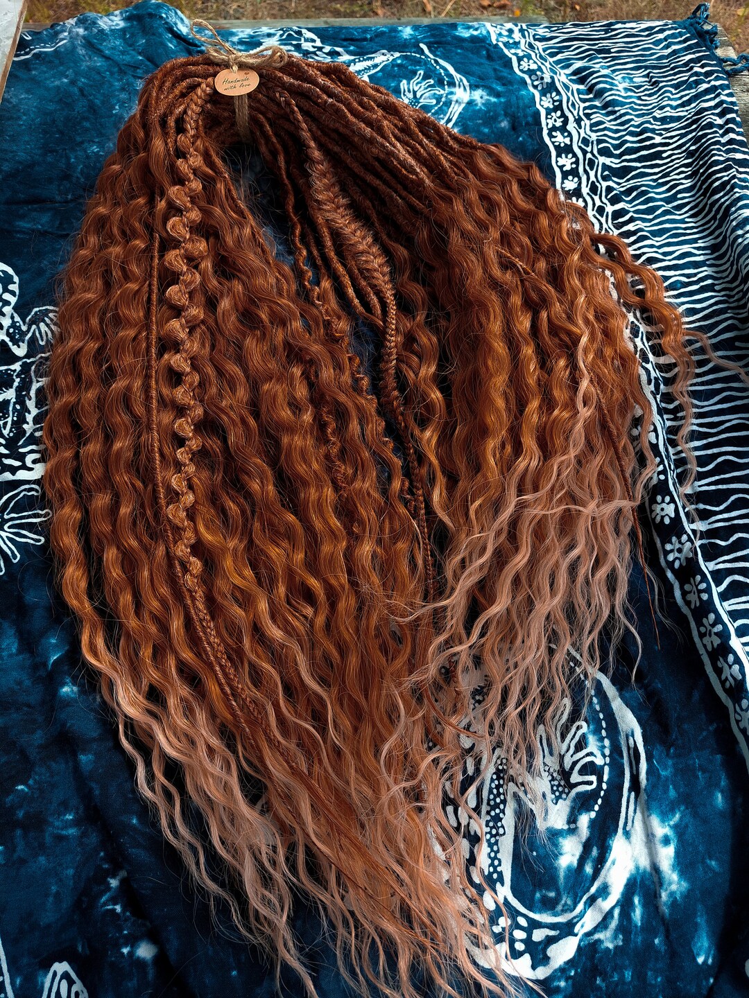 Wavy Dread Ginger Dreadlocks Curly Oranges Dreads Synthetic Etsy UK