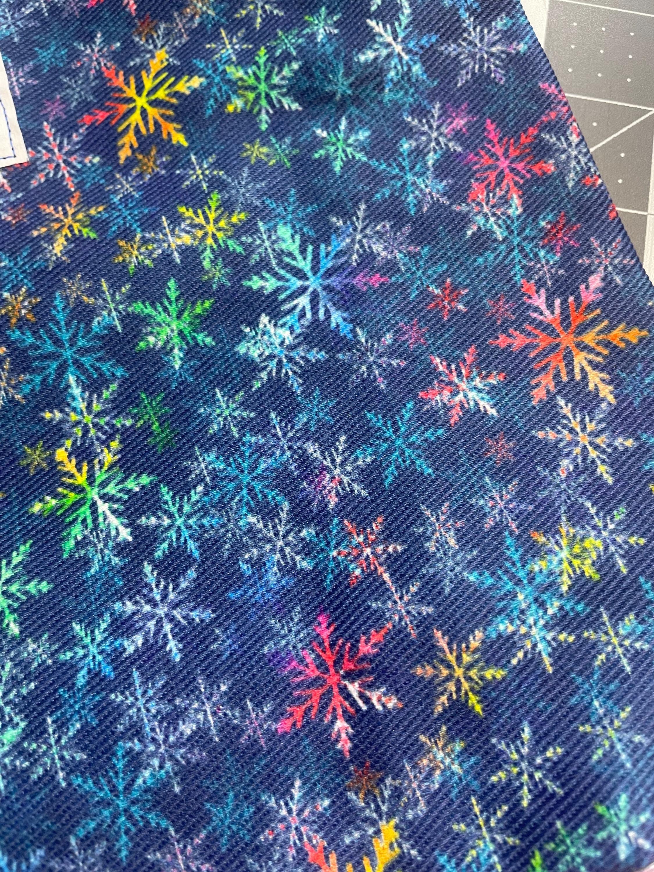 Fuzzy Snowflake Small Fuzzy Ball Sack Rainbow Snowflake Vintage Merry F*cking Christmas ...