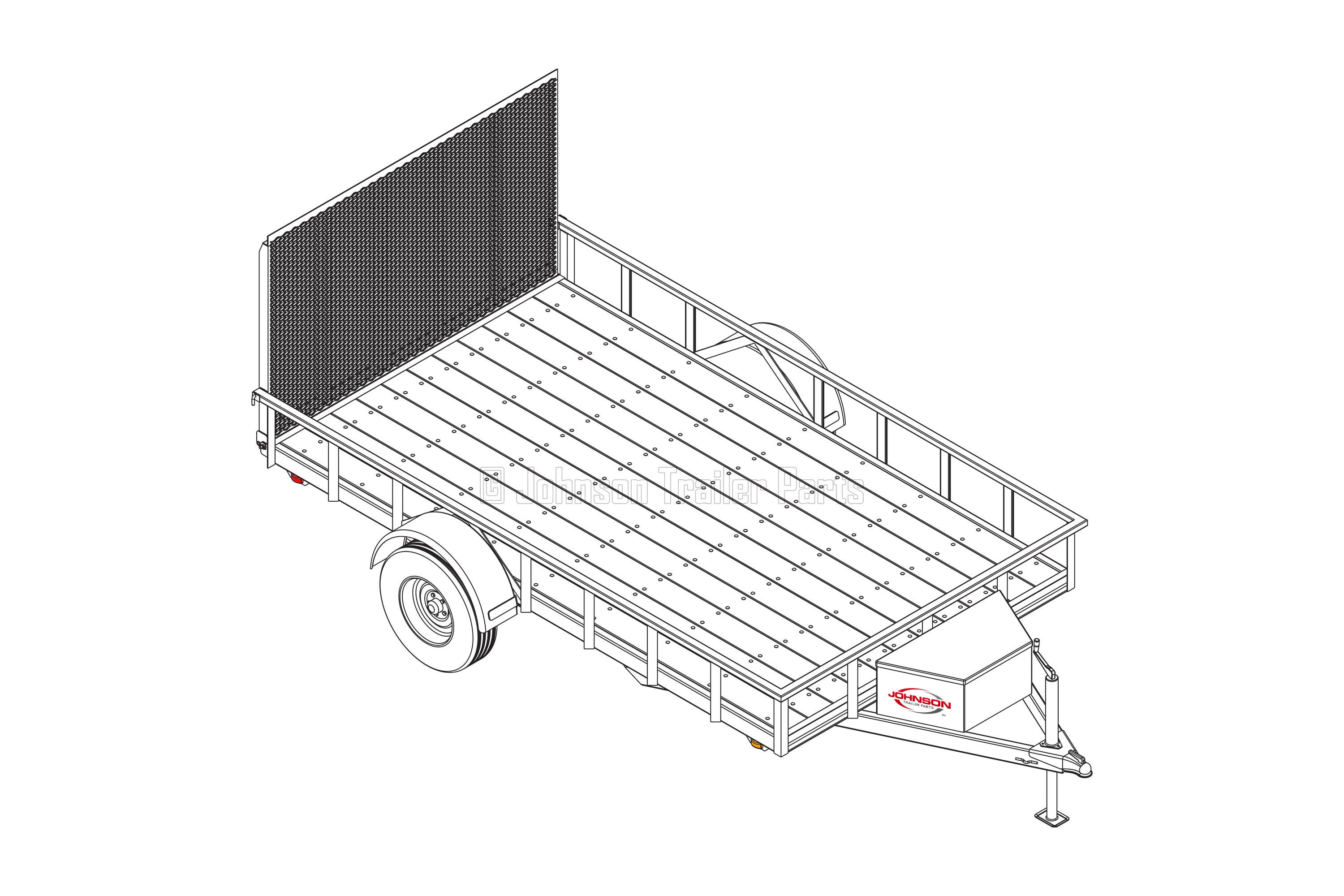 6 10 X 12 Utility Trailer Plans 3,500 Lb Capacity Trailer Blueprints