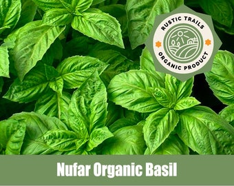 Nufar Organic Basil - Heirloom non GMO Seeds