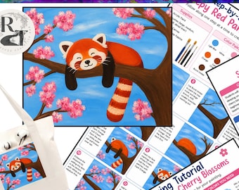 Malparty, buntes Chamäleon-Design, gezeichnete Leinwandvorlage, Tutorial, digitale druckbare Kunstvorlage, Malkurs für Kinder