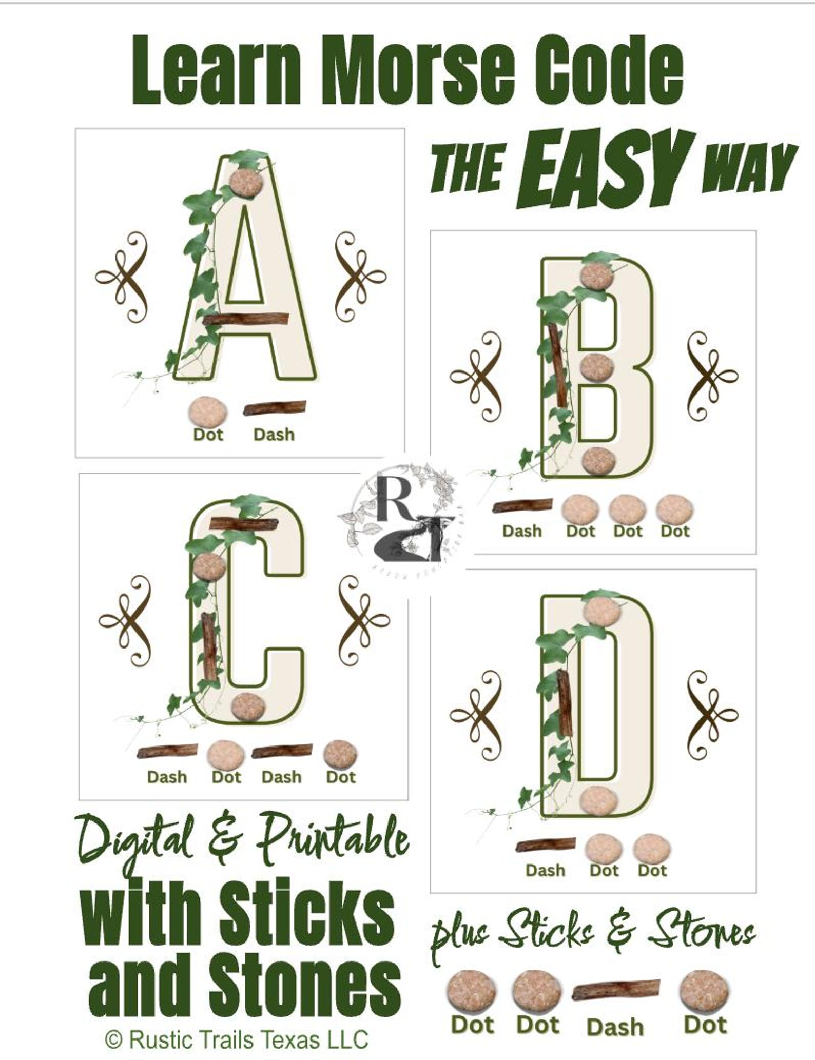 Learn Morse Code the EASY Way - Drag and Drop Digital & Printable ...