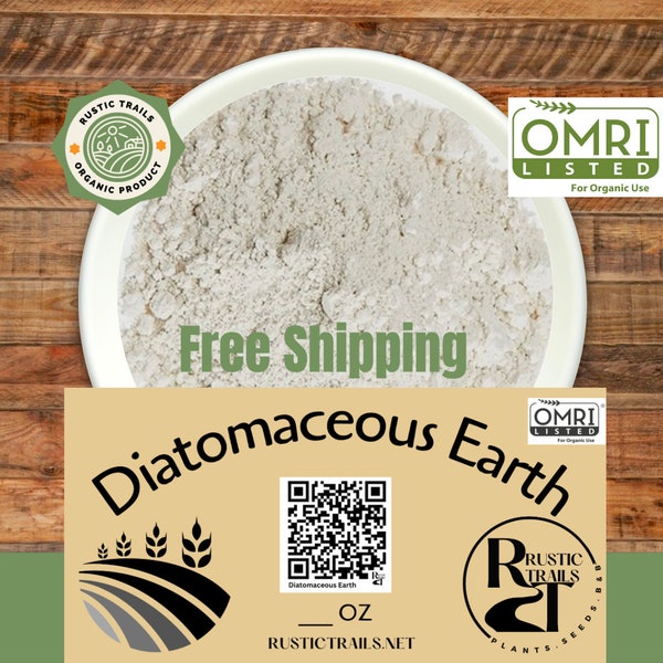 Organic Food Grade Diatomaceous Earth Powder -  FREE Shipping  - Pets, exfoliating, grain