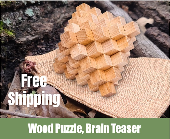 Kongming Japanese 3D Wood Magic Crystal Puzzle - Interlocking