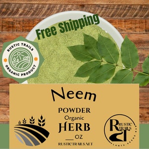 Organic Neem Leaf Herb Powder -  FREE Shipping - Herb