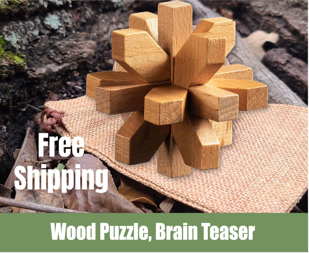 Mini Japanese Ball Puzzle - mechanical wooden brain teaser puzzles