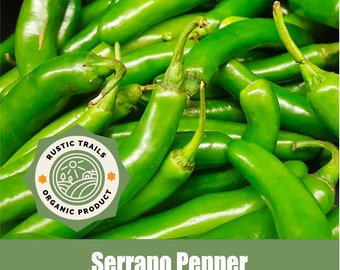 Serrano Pepper Seeds - None GMO - Heirloom