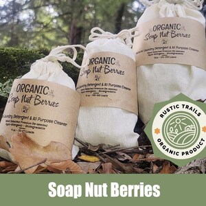 Organic Soap Nut Berries - Nature's Natural Cleanser - De-seeded - Hand Sorted and Selected - Natural Laundry Detergent & Shampoo - Soapnut image 5