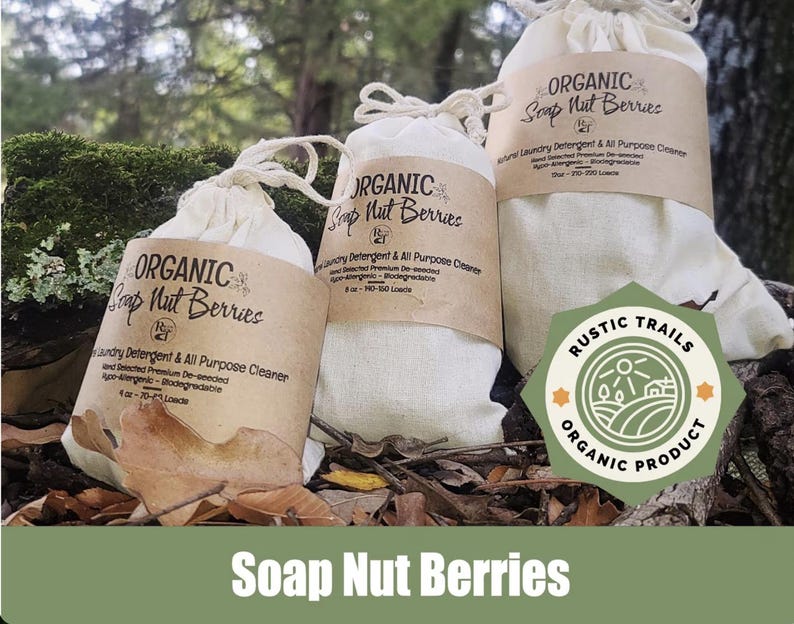 Organic Soap Nut Berries - Nature's Natural Cleanser - De-seeded - Hand Sorted and Selected - Natural Laundry Detergent & Shampoo - Soapnut image 5