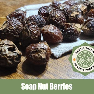 Organic Soap Nut Berries - Natural Cleanser - De-seeded - Hand Sorted and Selected - Natural Laundry Detergent & Shampoo - Soapnut, Organic, Soap Nut, Best, Best, back to nature