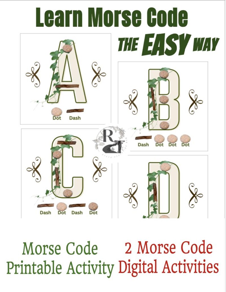Learn Morse Code the EASY Way - Drag and Drop Digital & Printable ...