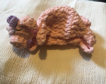 Super soft snuggly Lamb and Pig Baby comforter