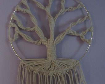 Handmade Macrame Tree Of Life, Macrame Wall Art, Decorative Piece, Wall Hanging.