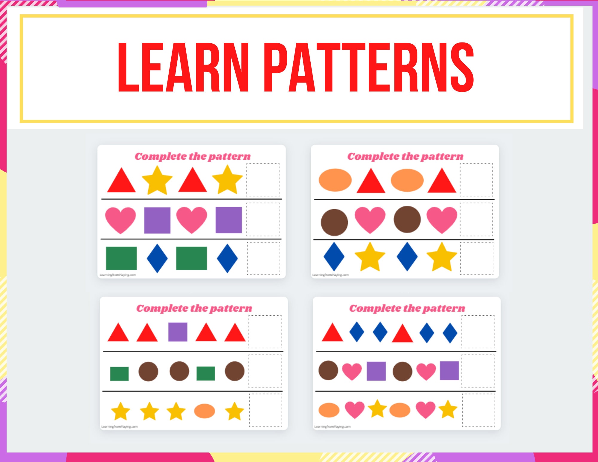 Toddler Learning Shapes Activities Toddler Busy Book Toddler Printable