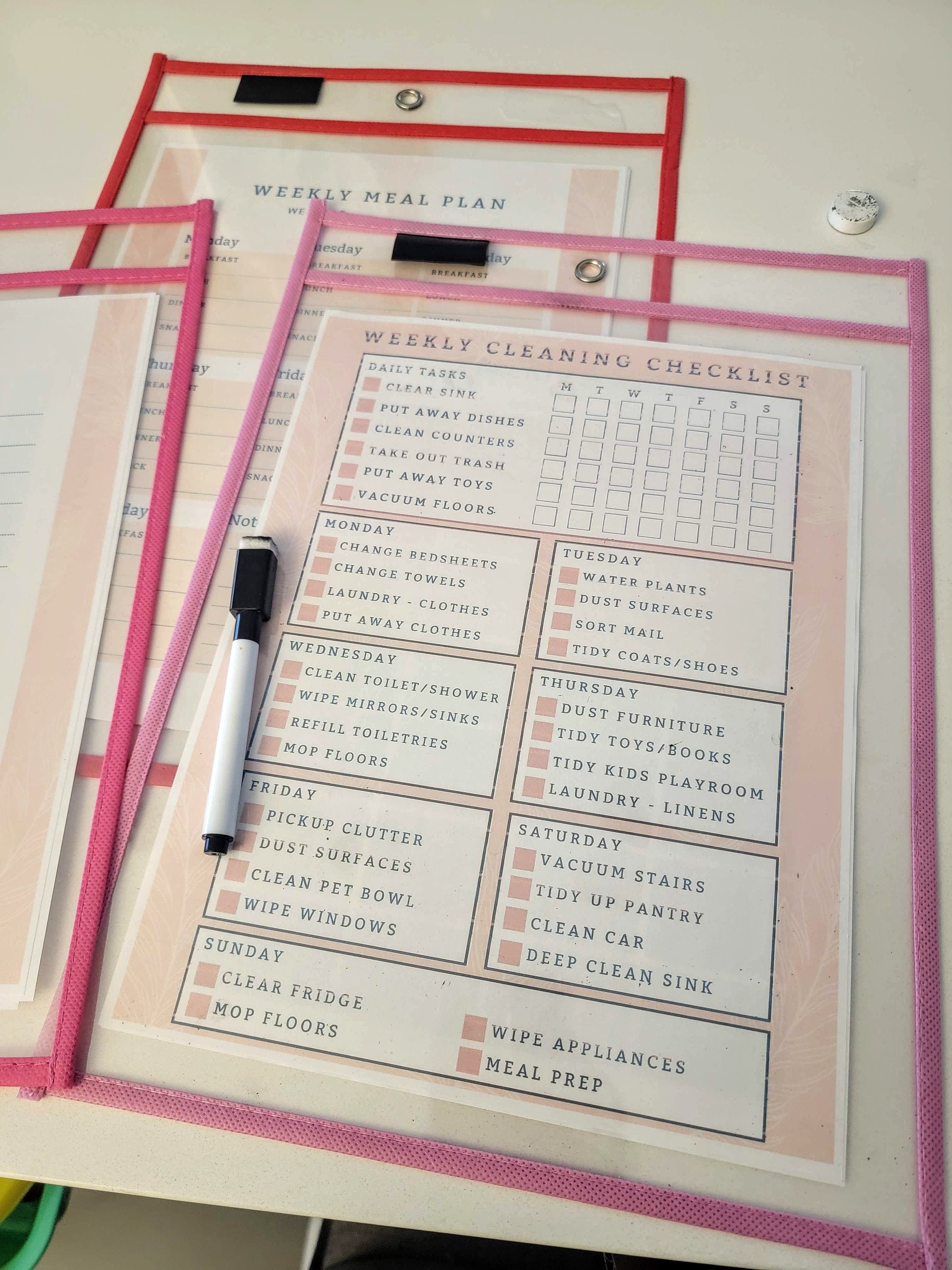 Busy Mom Planner - Printable Checklist - Organized Life - Cleaning ...
