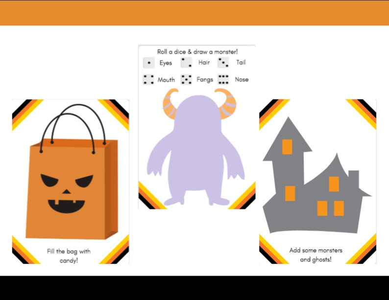 Toddler Halloween Playdough Mats Spooky Prompts Counting Playdough Sheet Drawing Sheet Printable Worksheet Homeschool Playmat image 7