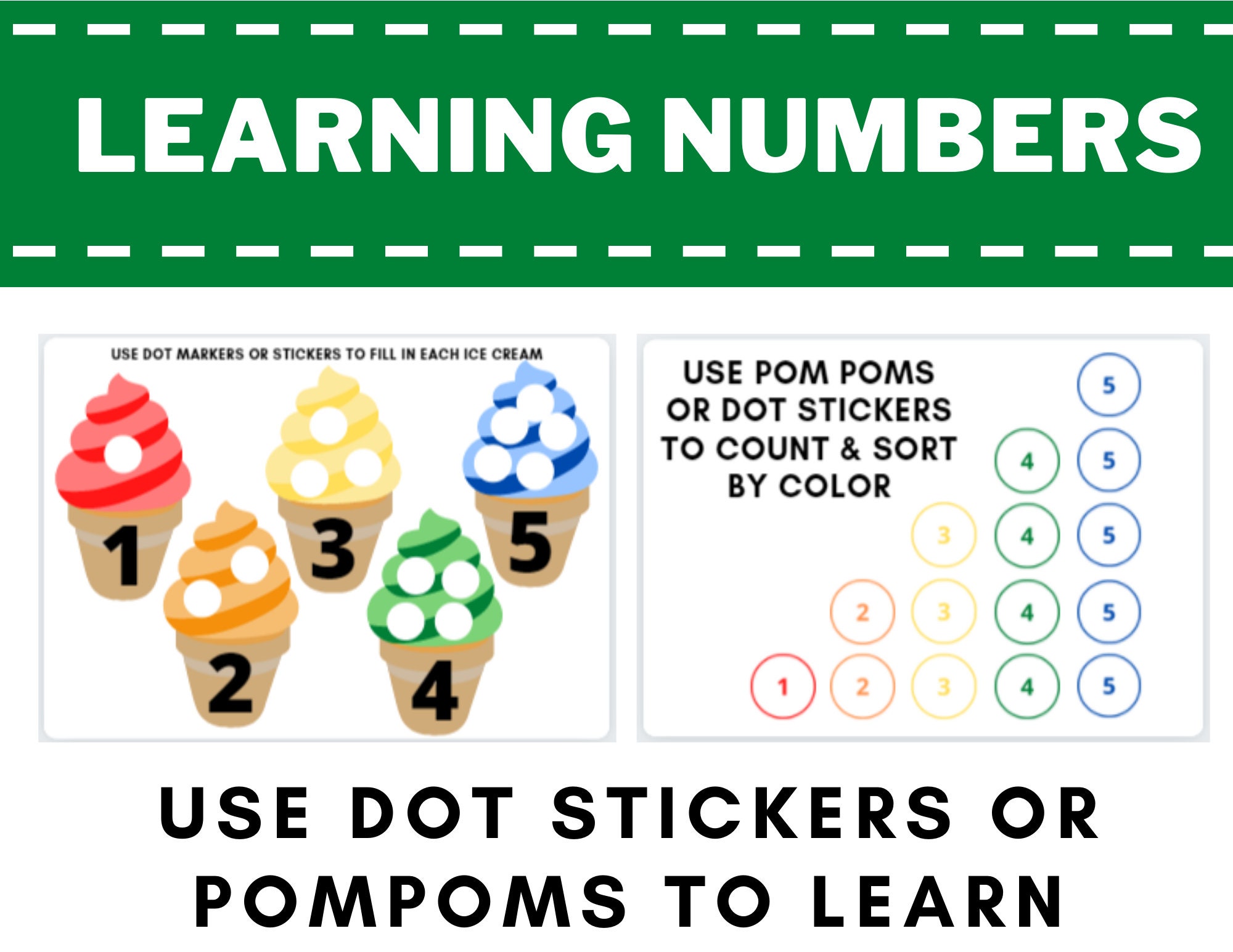 Toddler Learning Numbers Activities - Counting - Tracing - Number ...