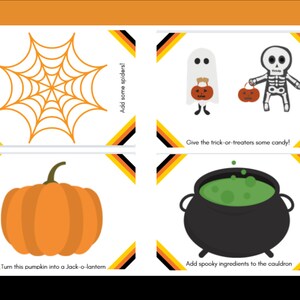 Toddler Halloween Playdough Mats Spooky Prompts Counting Playdough Sheet Drawing Sheet Printable Worksheet Homeschool Playmat image 6