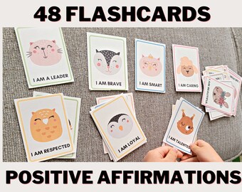 Toddler Positive Affirmation Cards - Self Love - Confidence - Mindfulness - Empowering - Daily Routine - Printable Affirmations - Motivation