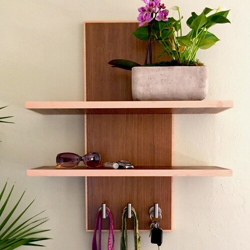 Modern Floating Entryway Shelves Etsy