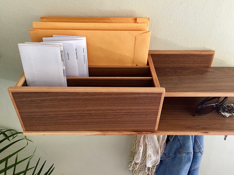 Entryway Mail Organizer Shelf Etsy