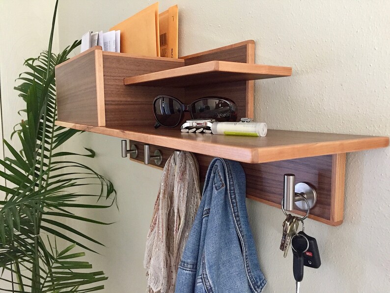 Entryway Mail Organizer Shelf Etsy