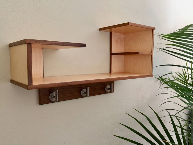 Funky Offset Floating Shelf larger Etsy