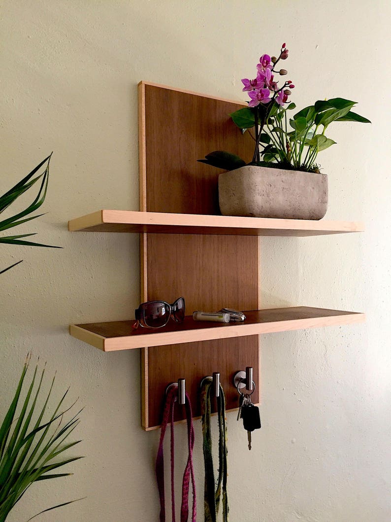 Modern Floating Entryway Shelves Etsy