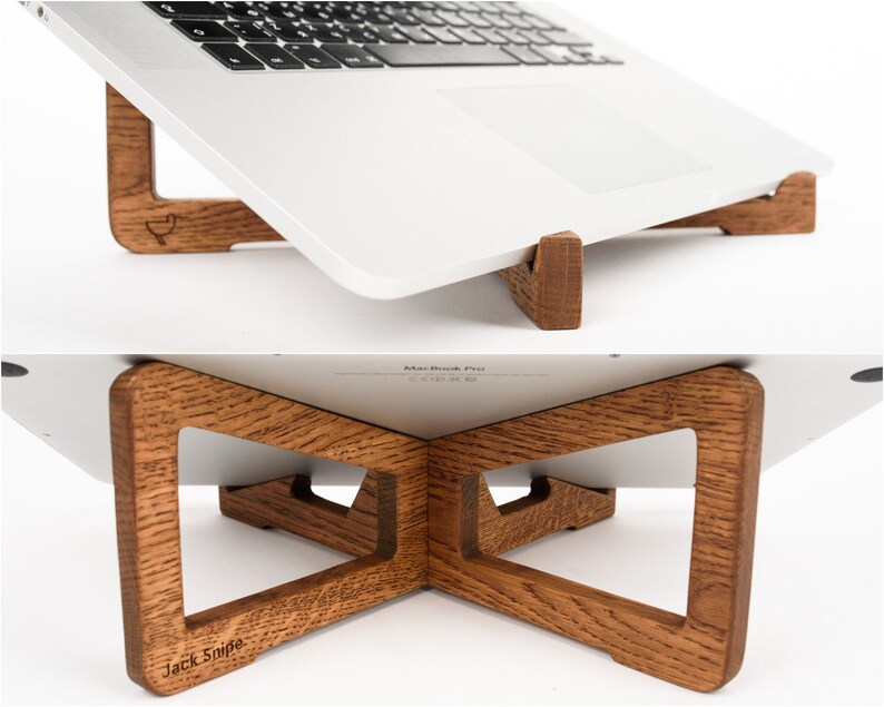 Laptop Desk Stand Wooden Laptop Stand Desk Laptop Stand Etsy