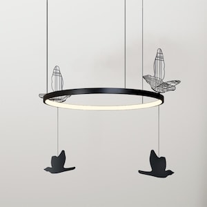 Minimalist LED Pendant Light, Handmade Sculptural Art Lamp, Modern Designer Light, Pendant Light, Minimalist Lamp, Unique Outlet Sample