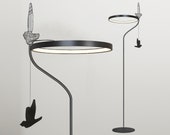 Floor Lamp &quot;FLIGHT SHADOWS&quot; Minimalistic Modern Stainless Steel Lighting