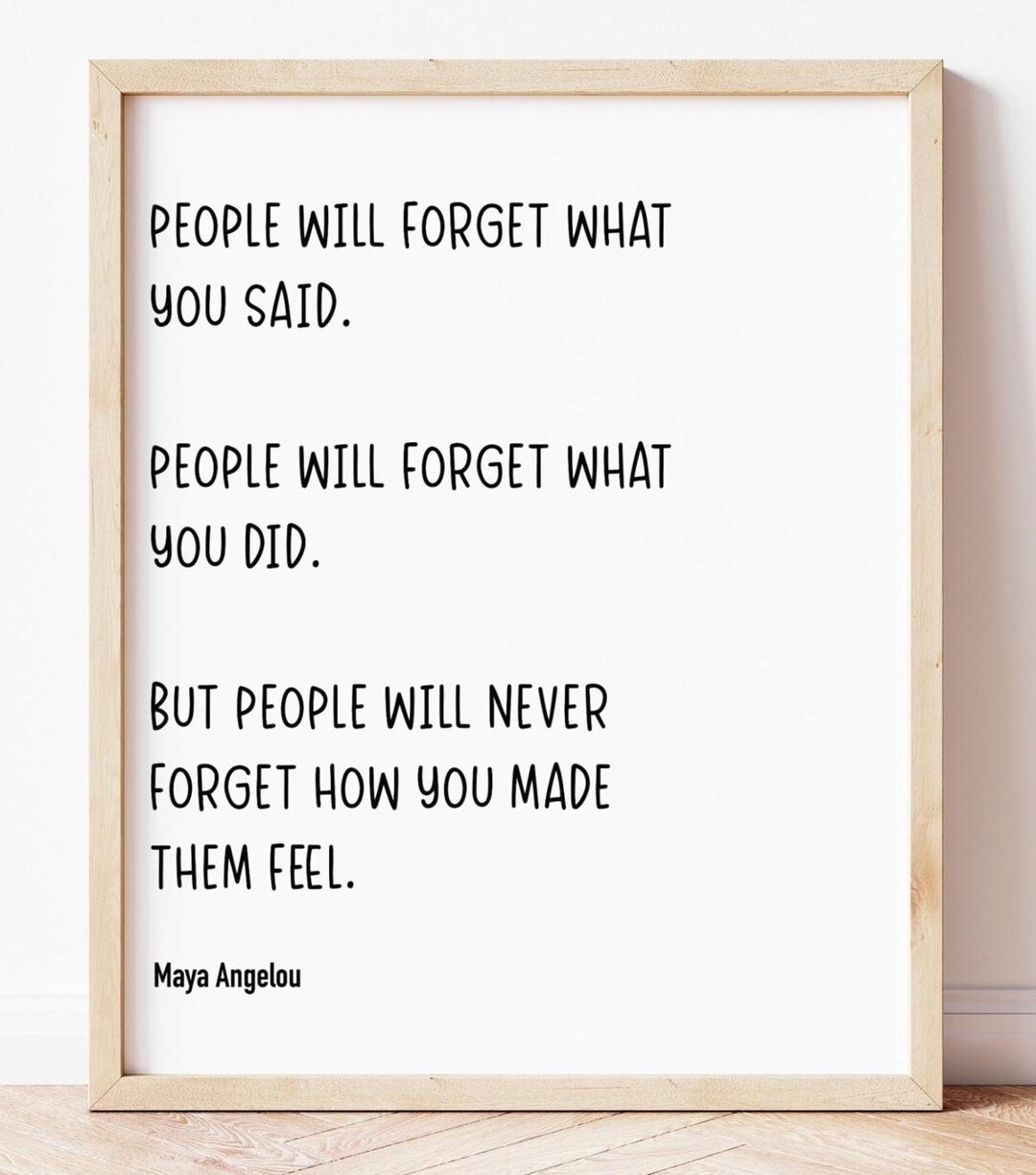 Maya Angelou | Typography Print | Inspirational Art | Instant Download ...