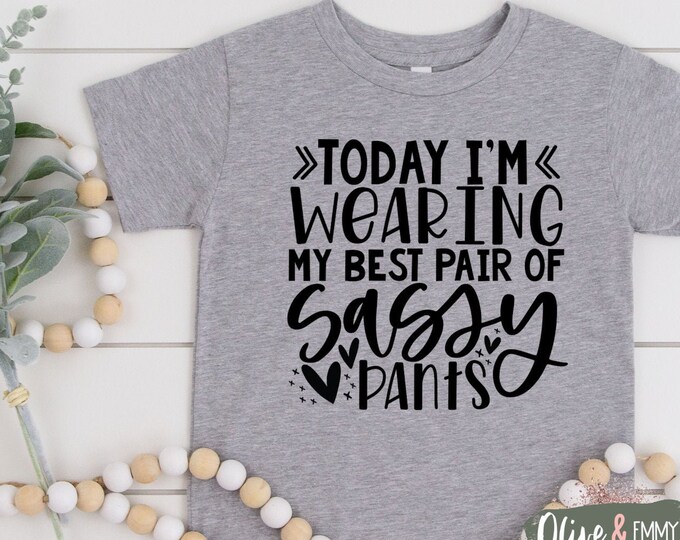 Cute Girl Tshirt Little Girl Shirt Sassy and Fierce Cute Etsy