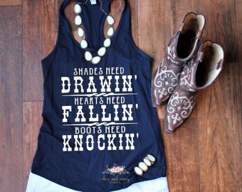 Cowboy boots tank
