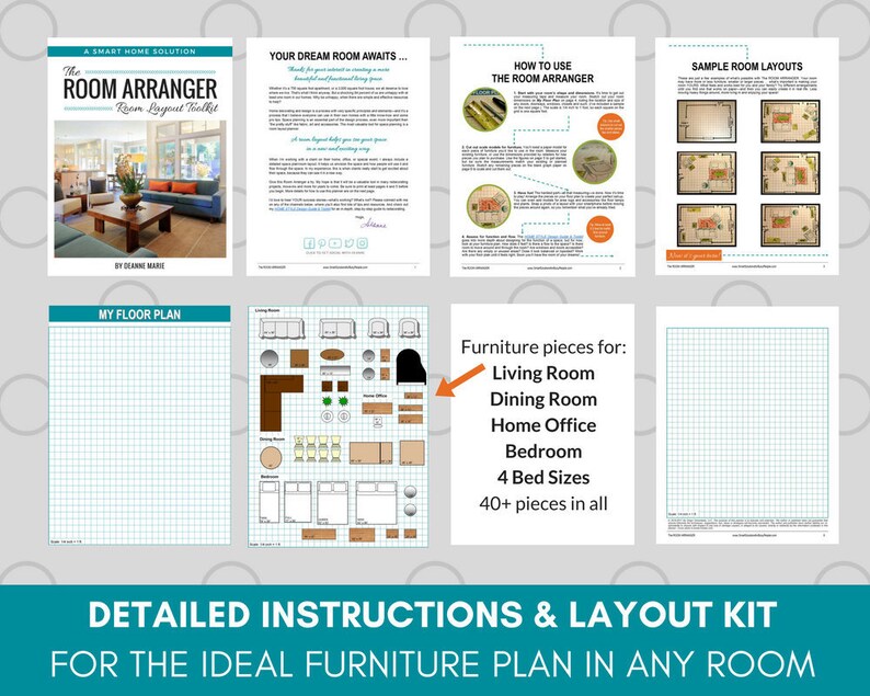 ROOM ARRANGER Home Office Planner Room planner Furniture | Etsy