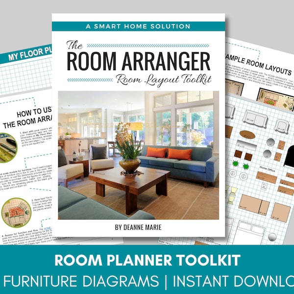 ROOM ARRANGER | Room Planner | Furniture Layout | Interior Design Planner | Moving Planner | Instant Download | Printable