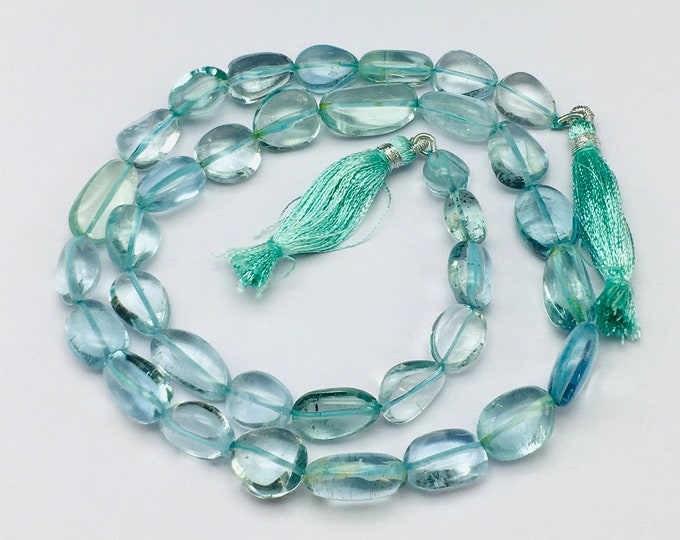 Natural AQUAMARINE/Smooth tumbled beads/Approx. 8X10MM till 11X16MM/Beautiful blue color beads/For jewelry makers/Beads wholesaler/Aqua love