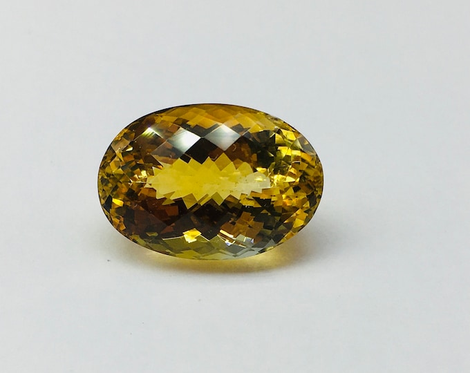 Best Quality 19.50 Carats Top Quality Brandy Color NATURAL CITRINE Chaker Cut Oval Shape Gemstone, Back Point Gemstone, Attractive Gemstone