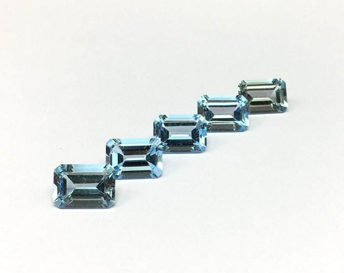Genuine BLUE TOPAZ cut stone/Size 10x14MM/Octagon shape/Height 6.50MM/Beautiful deep blue color gemstones/Loose gemstones/Back point gemston