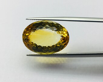 Best Quality 21.60 Carats Top Quality Brandy Color NATURAL CITRINE Cut Oval Shape Gemstone, Back Point Gemstone, Attractive Gemstone