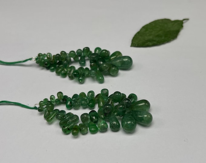 Natural EMERALD/Smooth Drop/Size 9MM till 16.00MM/73.00 Carats/earring/For jewelry makers/For Goldsmiths use