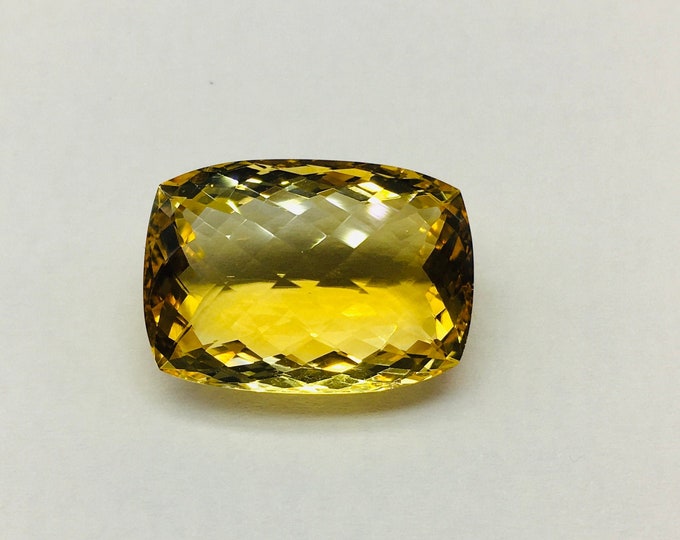 CITRINE 15.50x22/Cushion shape/Weight 24.40 carat/Beautiful deep brandy color/Chaker cut/Back point gemstone/Gemstone for ring/Top Quality