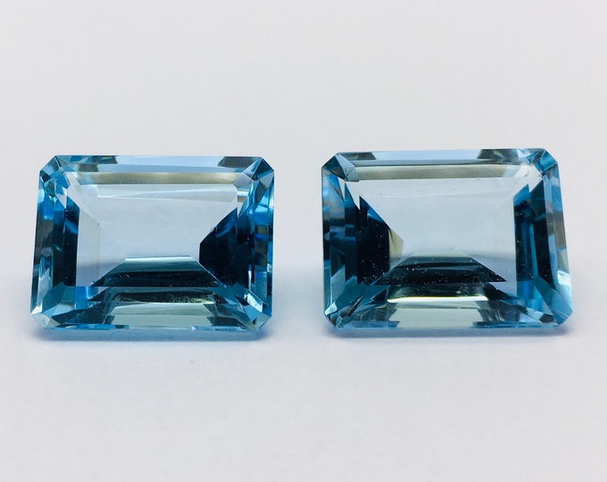 Blue topaz cut stone/ size 15x20mm/ octagon shape/ piece 1/ weight 29.32 carat/ price 233.00 usa dollar/ perfect cut & polished gemstones